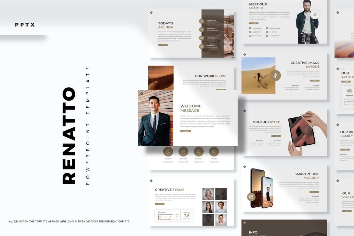 Renatto - Template PowerPoint Serbaguna yang Menarik