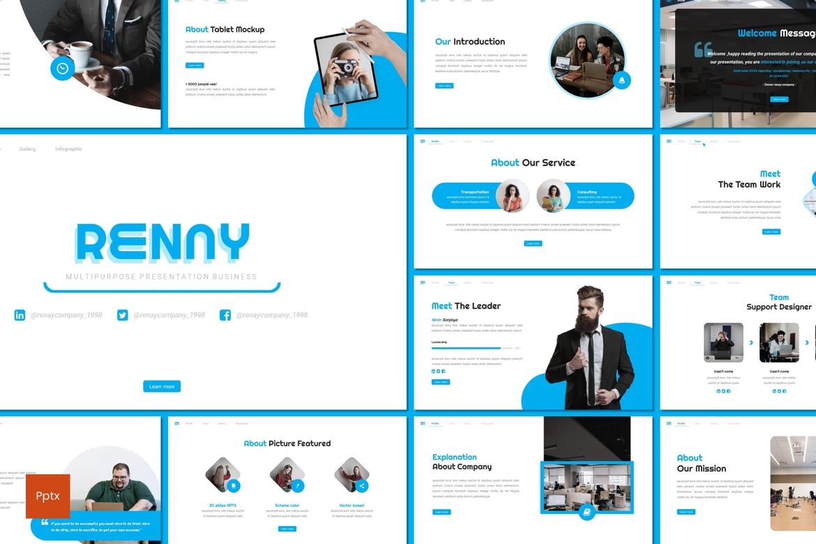 Renay - Template Presentasi PowerPoint Serbaguna yang Kreatif dan Minimalis