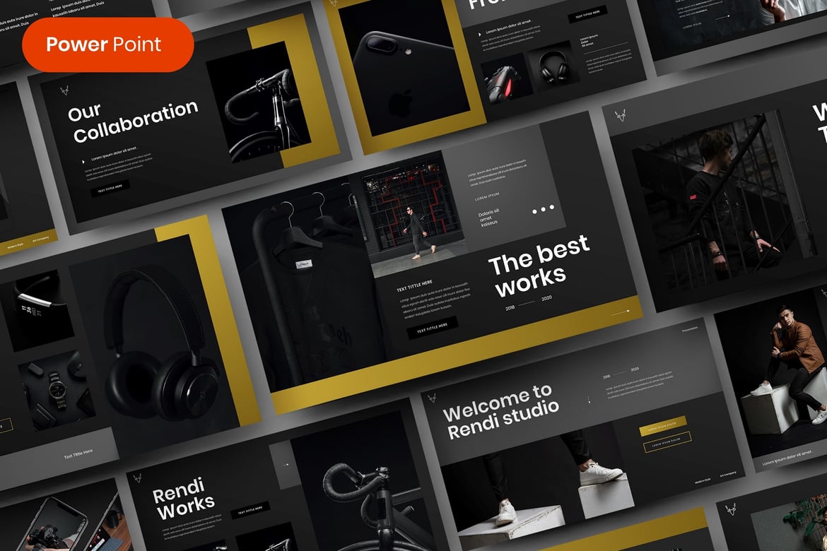 Rendi – Template PowerPoint Bisnis yang Menarik