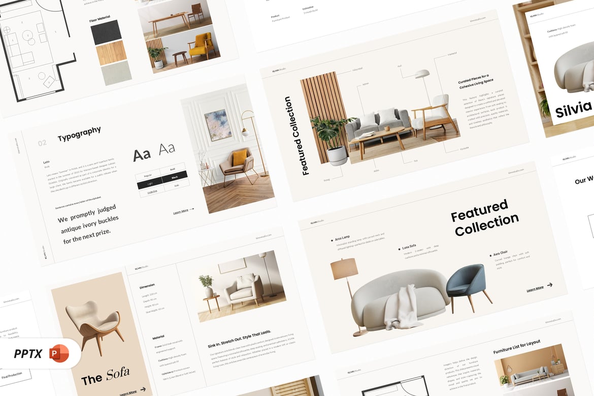 Template PowerPoint Presentasi Rene yang Modern dan Profesional