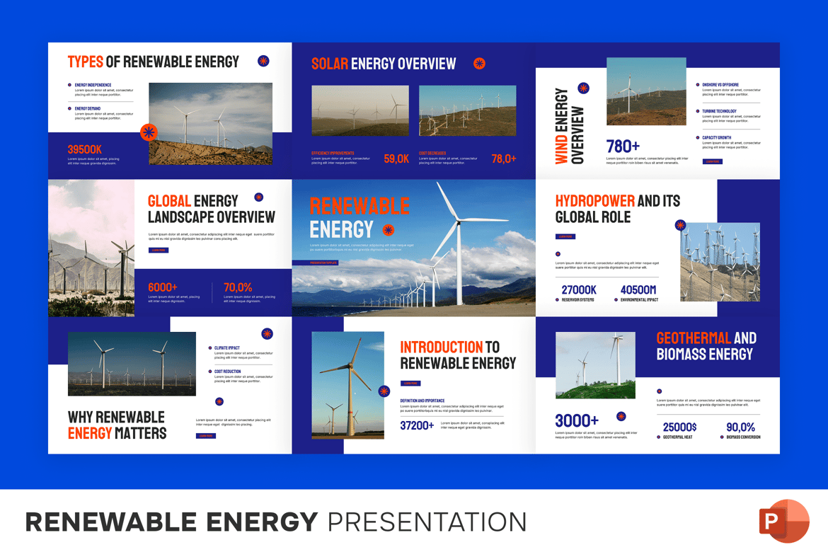 Template Presentasi Energi Terbarukan yang Menarik