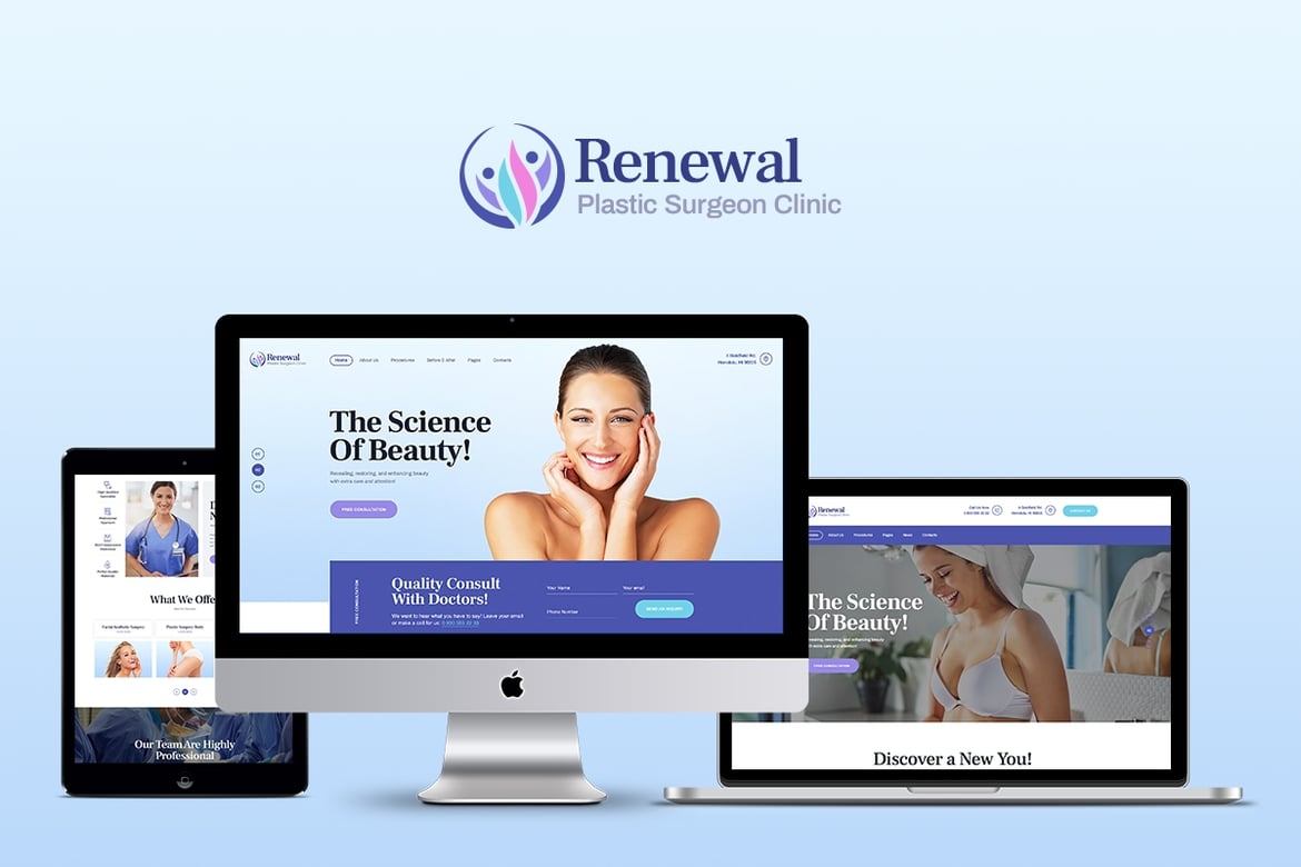 Tema WordPress Modern untuk Klinik Bedah Plastik dan Medis: Renewal