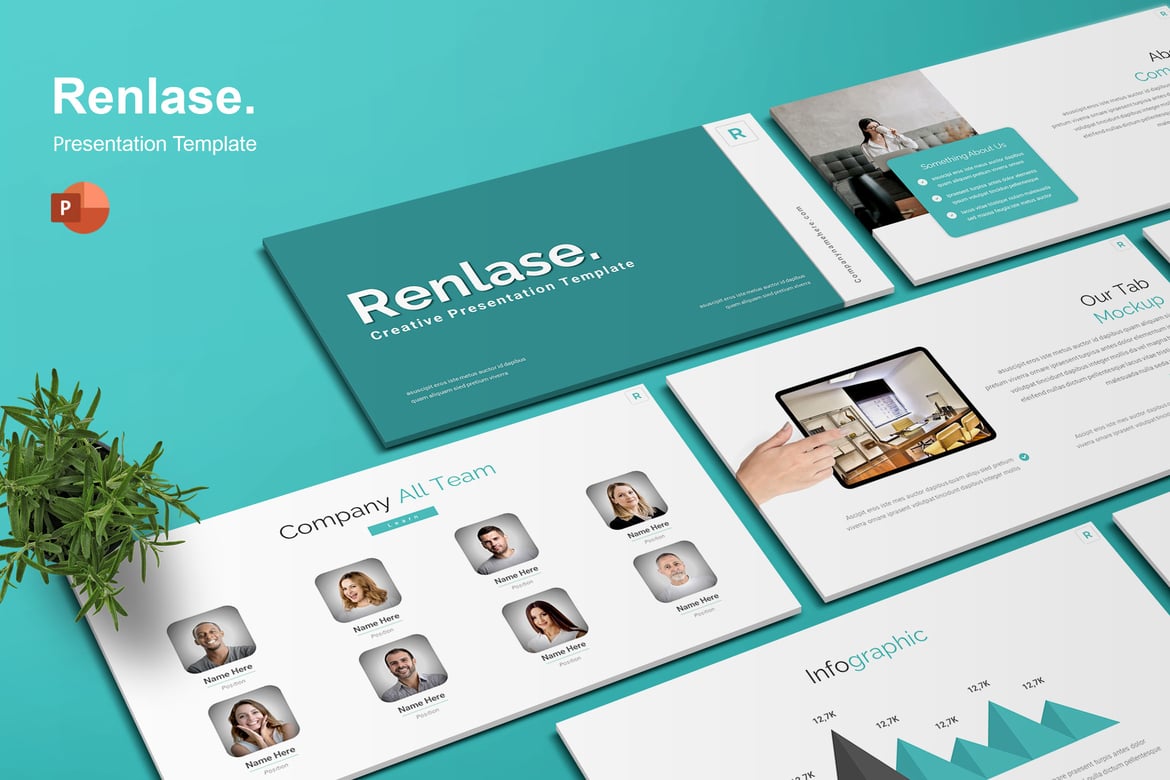 Template Presentasi PowerPoint Renlase yang Menarik dan Profesional