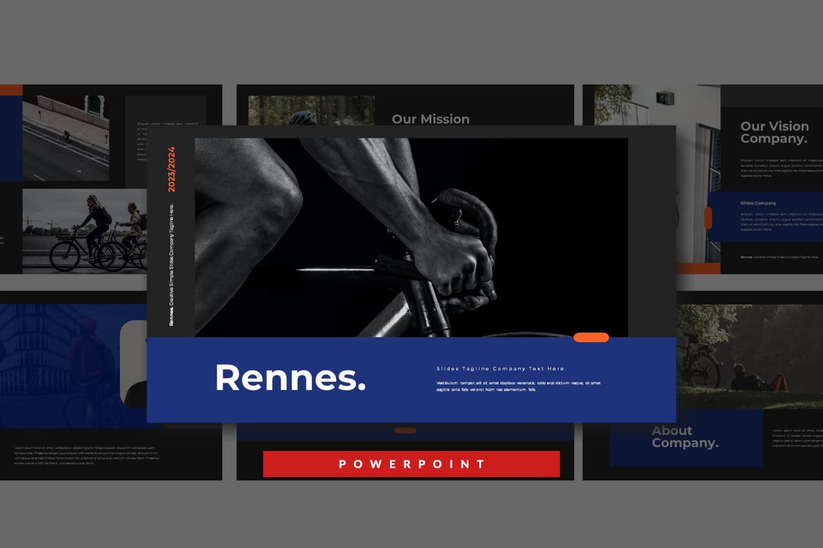 Template PowerPoint Rennes: Solusi Presentasi Modern Anda