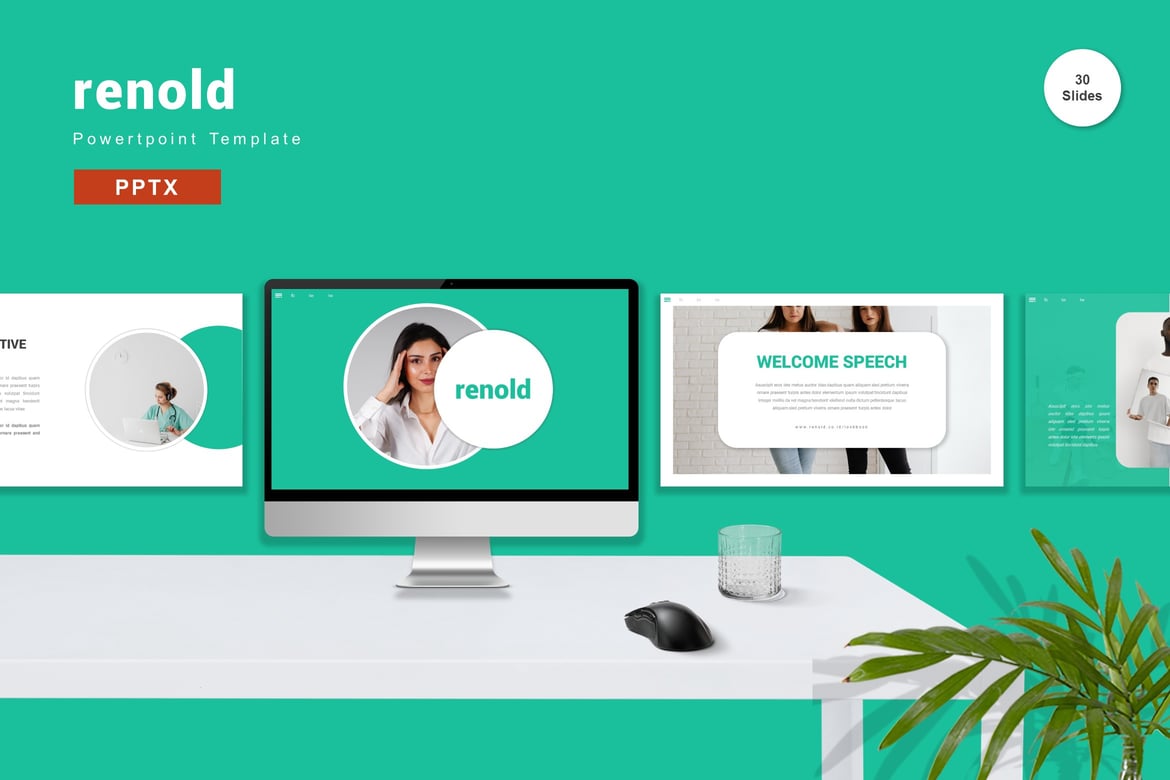 Template PowerPoint Renold - Solusi Presentasi Profesional
