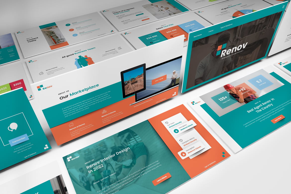 Template Presentasi PowerPoint Renov yang Modern dan Fleksibel