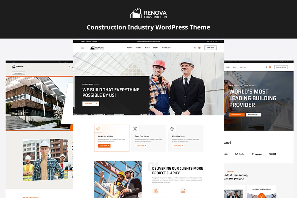 Renova - Tema WordPress untuk Industri Konstruksi dan Renovasi