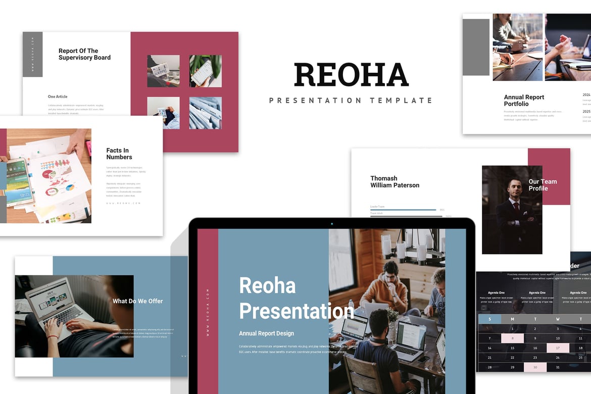 Reoha: Template Powerpoint Laporan Tahunan yang Menarik dan Efektif
