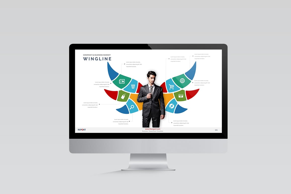 Template PowerPoint Laporan Profesional dan Menarik