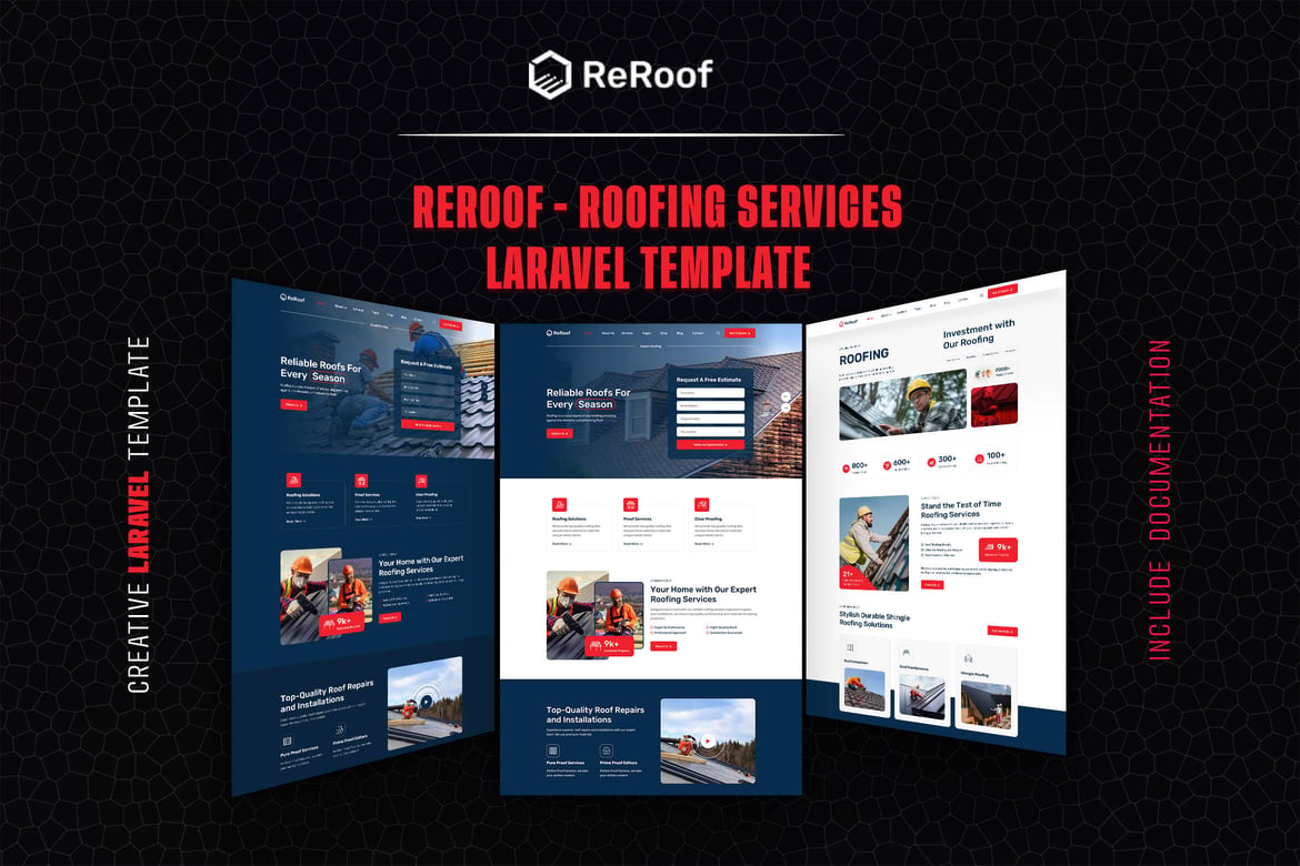Template Website Reroof – Solusi Modern untuk Layanan Atap