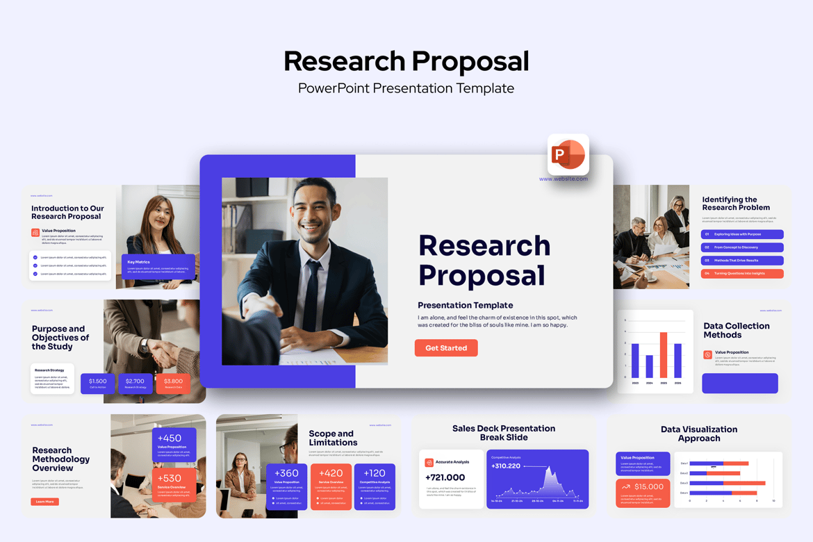 Template Presentasi Proposal Penelitian yang Profesional