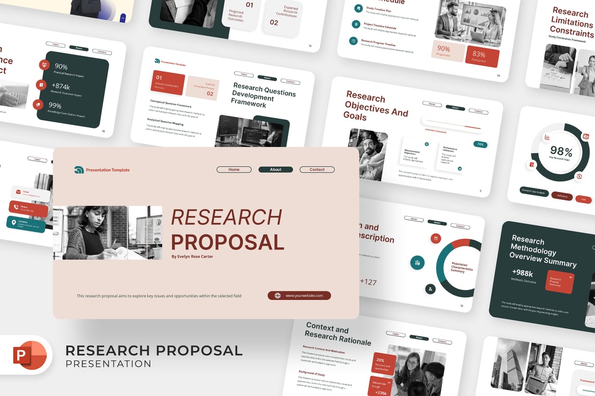 Template Presentasi Proposal Riset Profesional