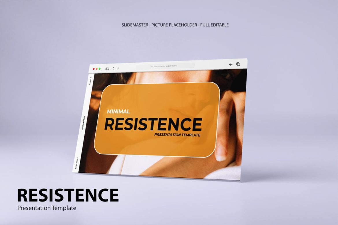 Template Powerpoint Resistence yang Kreatif dan Modern