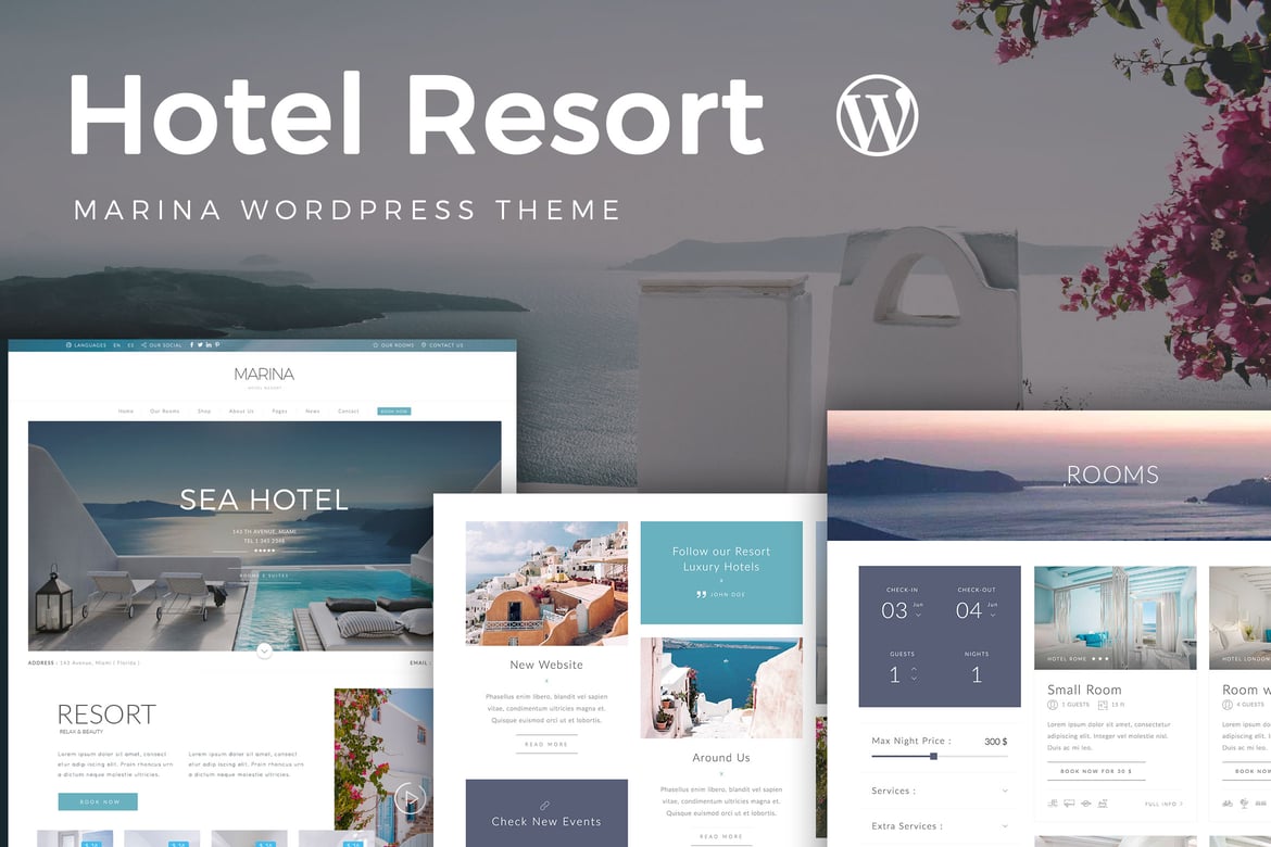 Tema WordPress Hotel dan Resort yang Menawan