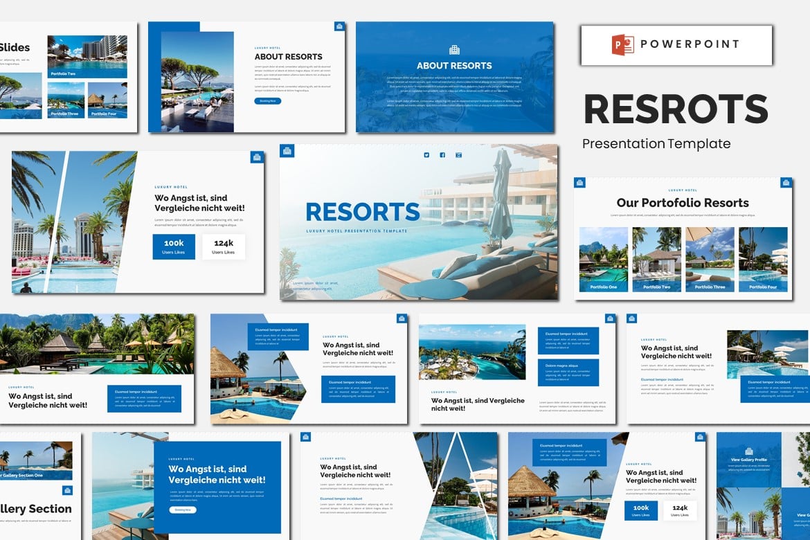 Template Presentasi Hotel Mewah - Powerpoint yang Memukau