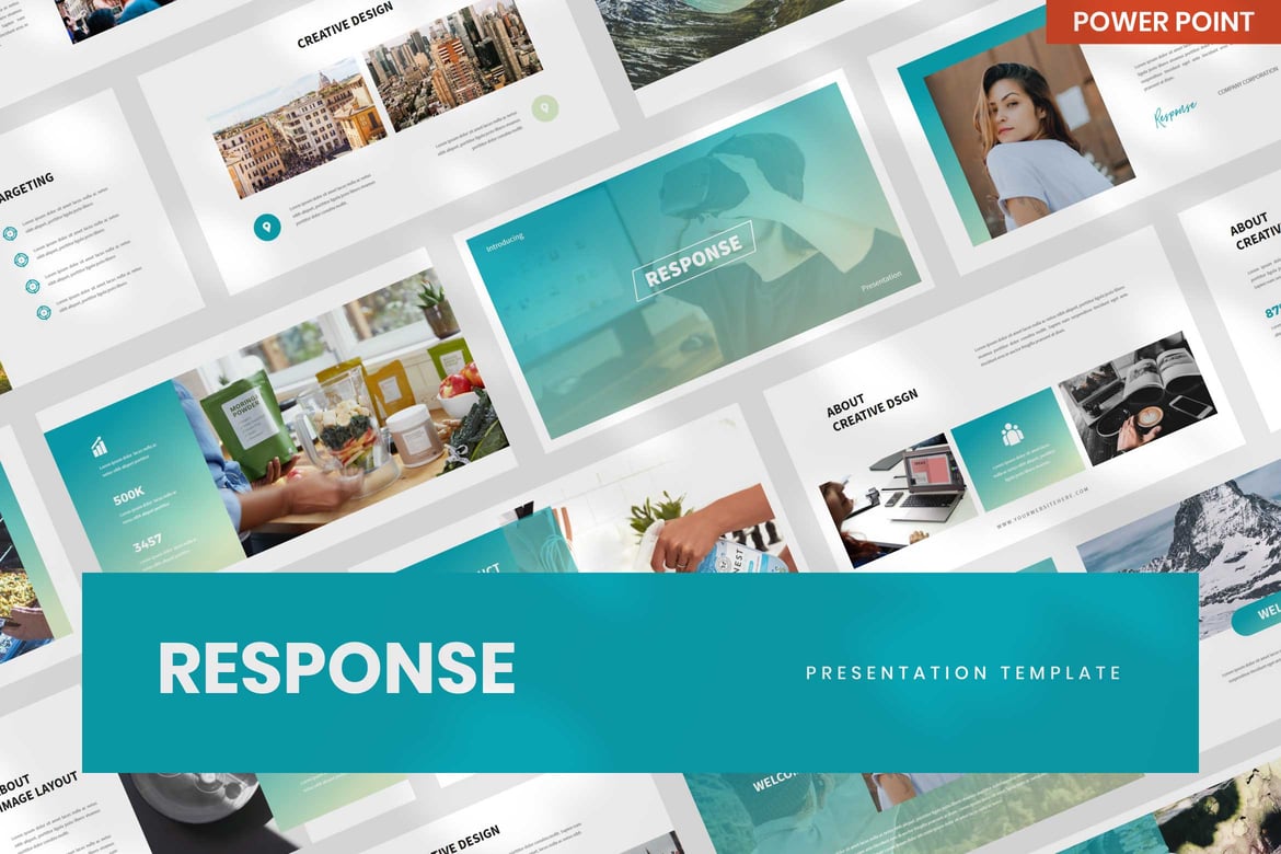 Template Presentasi PowerPoint Serbaguna Response yang Elegan