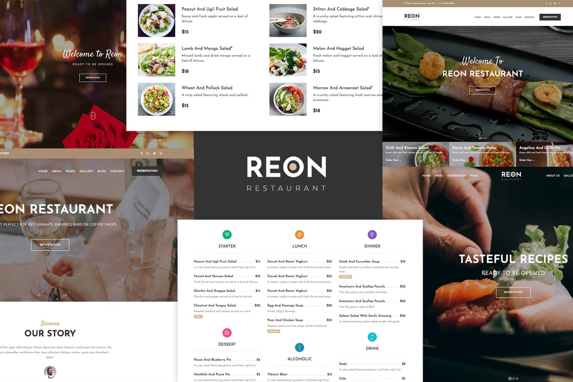 Tema WordPress Restoran Reon - Solusi Ideal untuk Bisnis Kuliner Anda