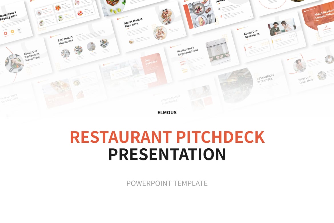 Template PowerPoint Pitchdeck Restoran yang Menarik untuk Presentasi Anda