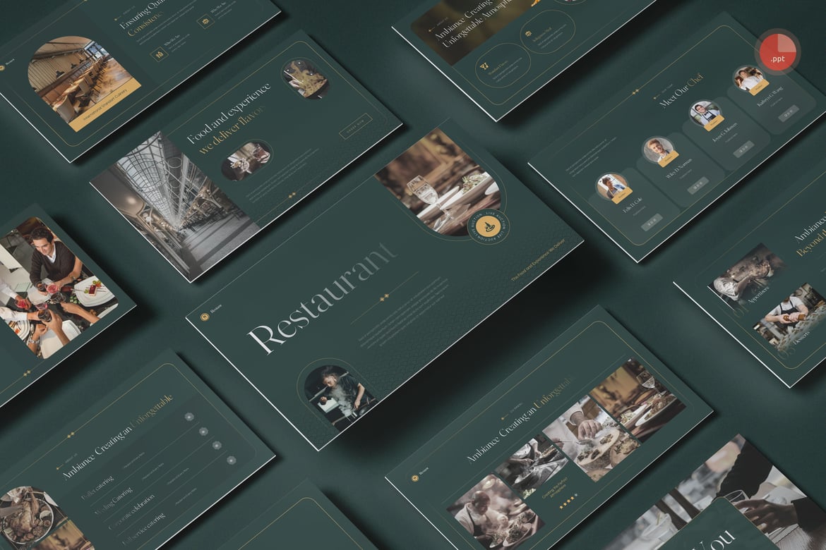 Template PowerPoint Restoran yang Menarik dan Profesional