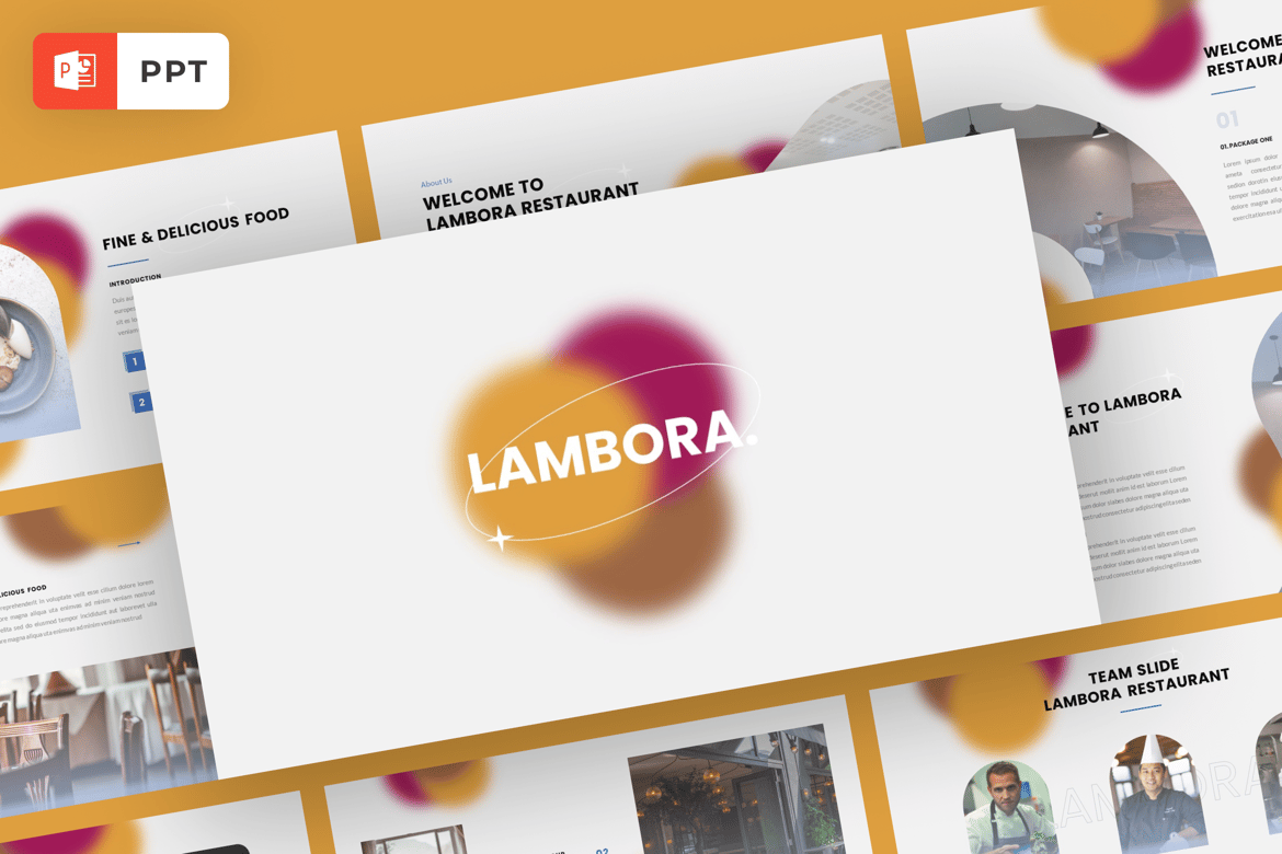 Template Presentasi Powerpoint Restoran yang Modern dan Profesional