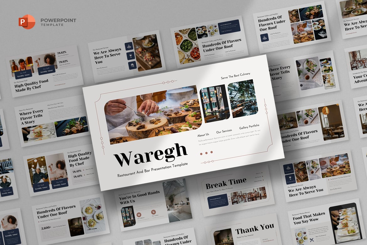 Template Powerpoint Restoran yang Menarik dan Profesional