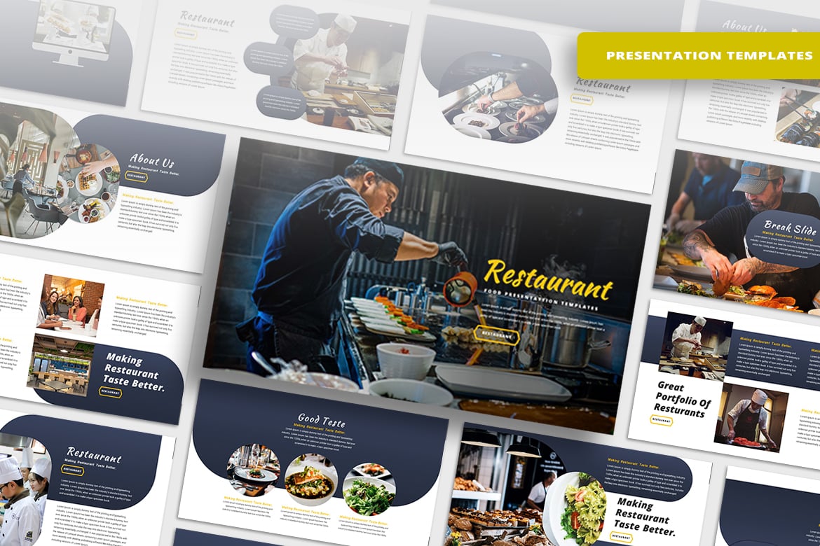 Template PowerPoint Restoran yang Menarik dan Modern