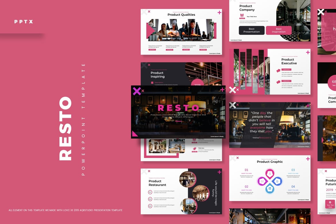 Resto - Template Powerpoint Serbaguna yang Menarik