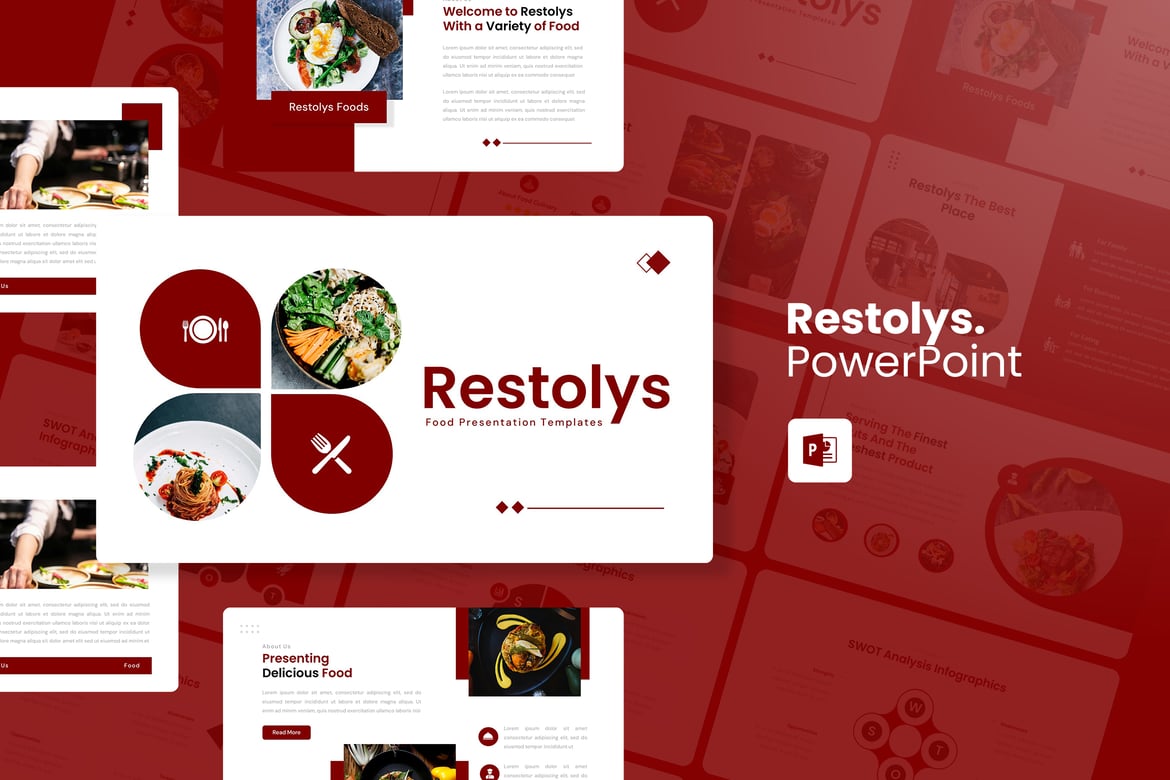 Restolys - Template PowerPoint Makanan yang Menarik dan Profesional