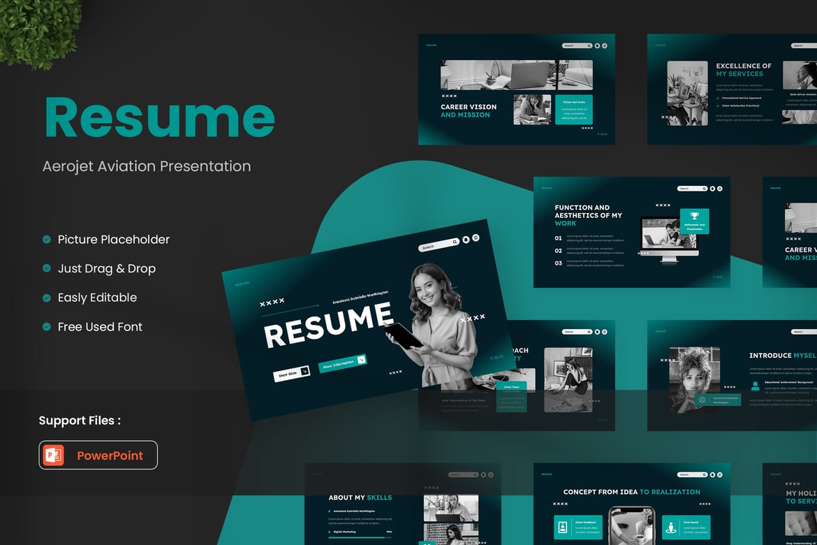 Template Presentasi Resume yang Menarik dan Profesional