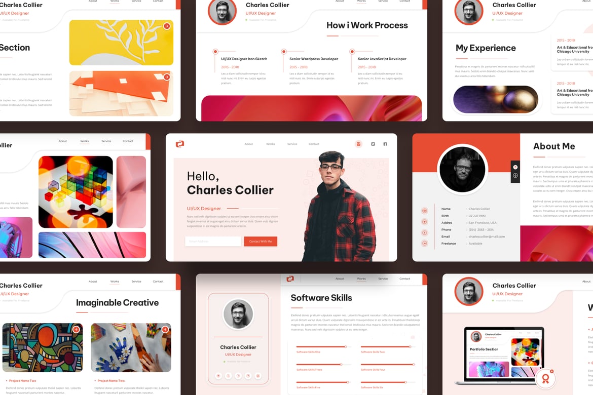 Template PowerPoint Resume yang Modern dan Profesional