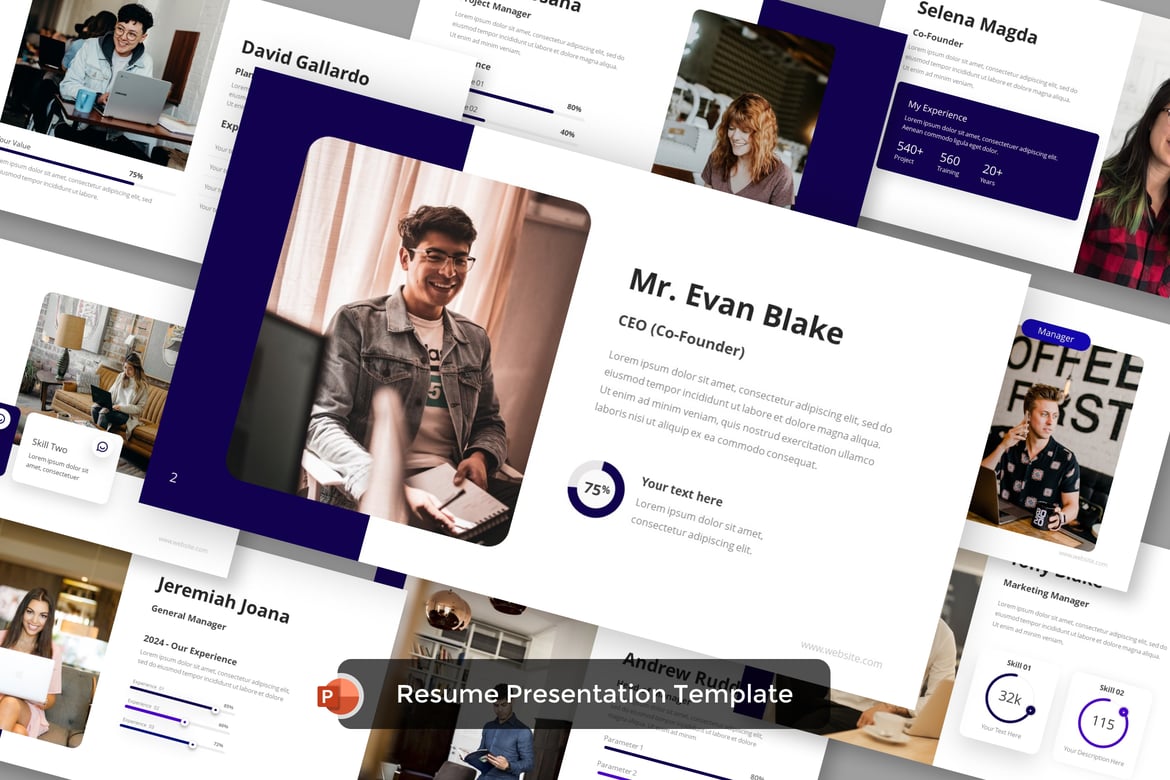 Template PowerPoint Resume Profesional dan Menarik