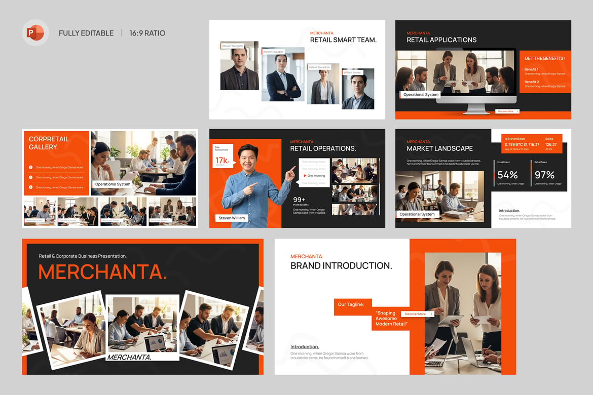 Template Presentasi PowerPoint untuk Bisnis Ritel dan Korporat