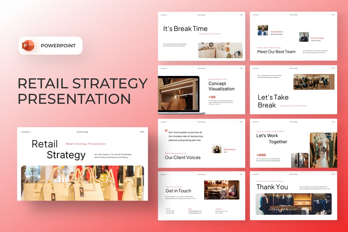 Template Presentasi Strategi Ritel Modern