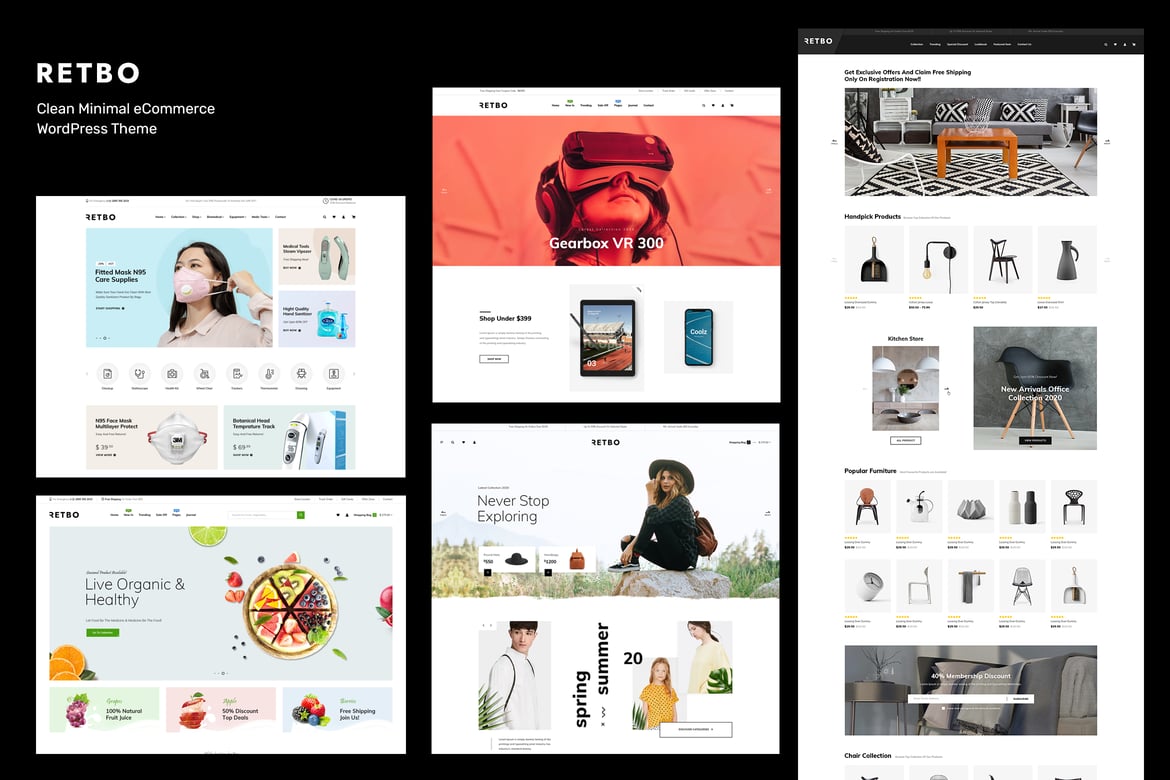 Retbo - Tema WordPress WooCommerce Minimalis Terbaik