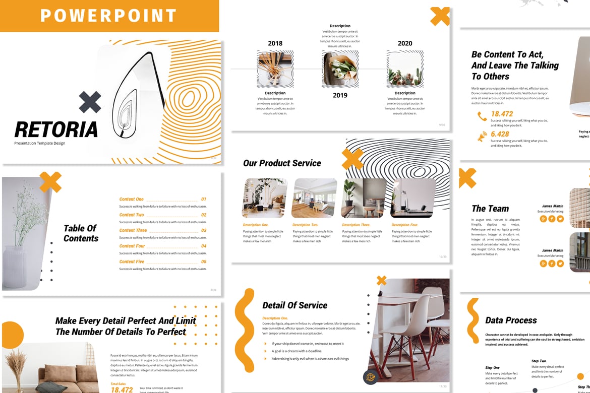 Retoria - Template Powerpoint Profesional untuk Presentasi Bisnis