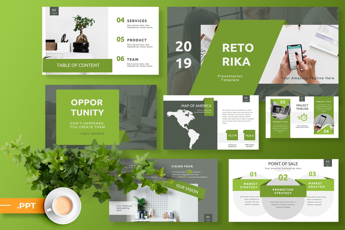 Template PowerPoint Retorika: Presentasi Modern dan Kreatif