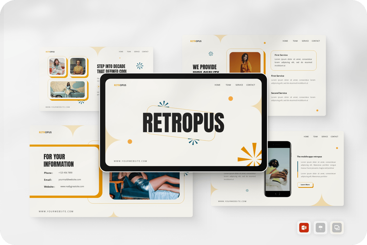Retropus - Template Presentasi Vintage Fashion yang Menawan