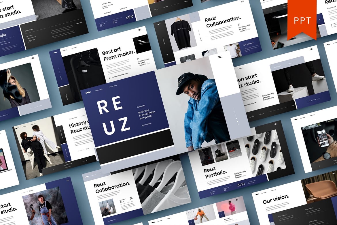 Reuz – Template Presentasi PowerPoint Profesional