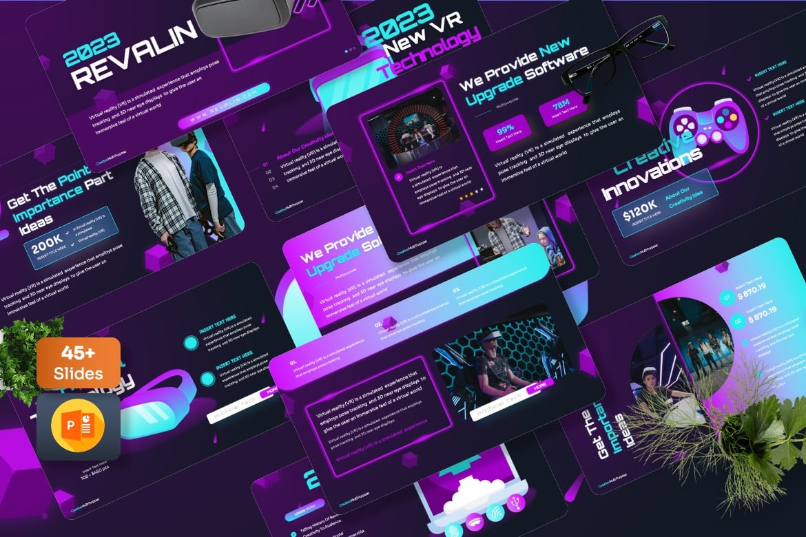 Revalin - Template PowerPoint Kreatif yang Menarik