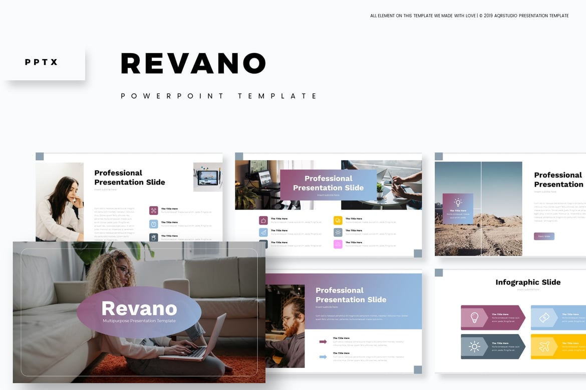 Revano - Template PowerPoint Serbaguna yang Menarik