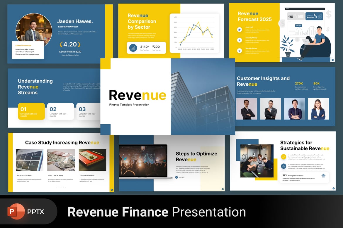 Template Presentasi PowerPoint untuk Meningkatkan Pendapatan Anda