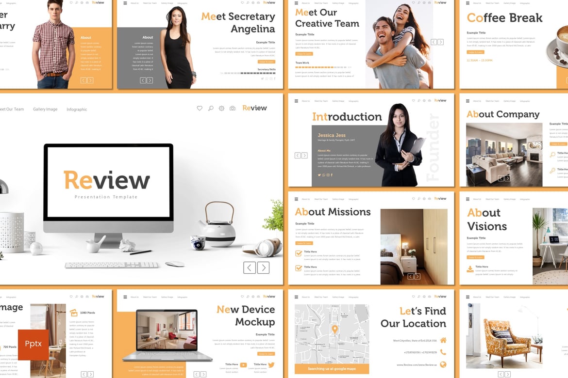 Template Presentasi PowerPoint Kreatif dan Minimalis