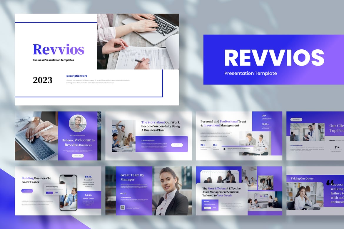 Template Presentasi PowerPoint Revvios yang Menarik dan Profesional