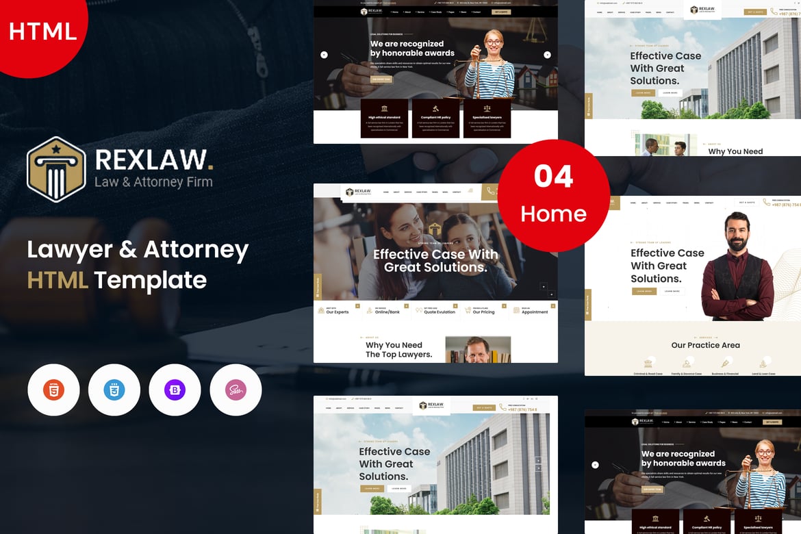 Rexlaw - Template Website Hukum untuk Pengacara dan Pengacara