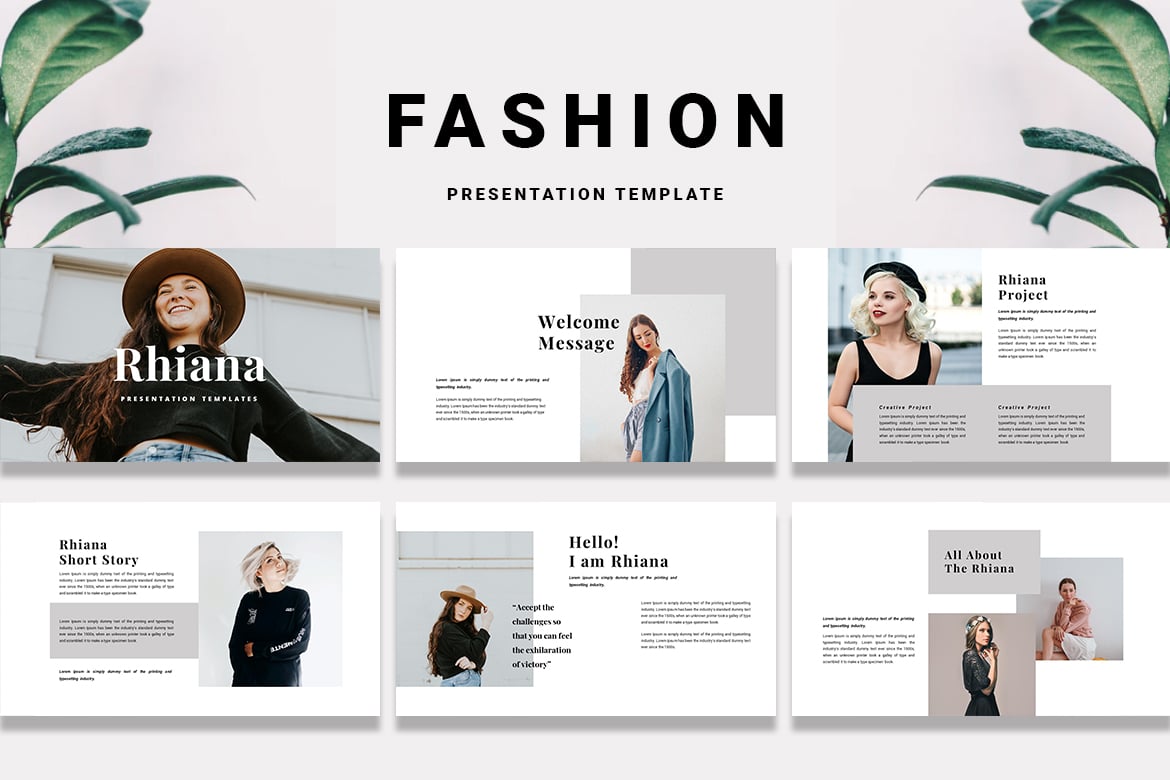 Template Presentasi PowerPoint Rhiana yang Menarik dan Profesional