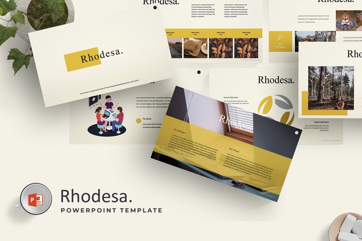 Template PowerPoint Rhodesa - Solusi Presentasi Menarik dan Profesional