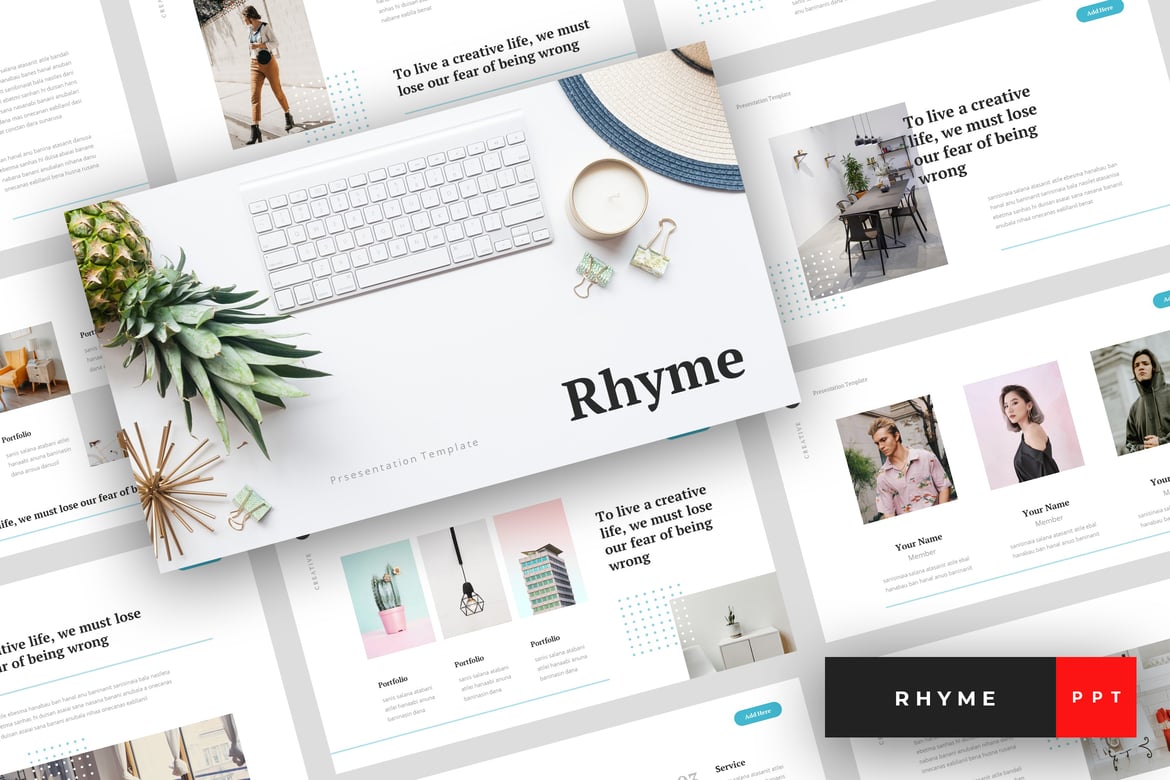 Rhyme - Template PowerPoint Kreatif yang Menarik