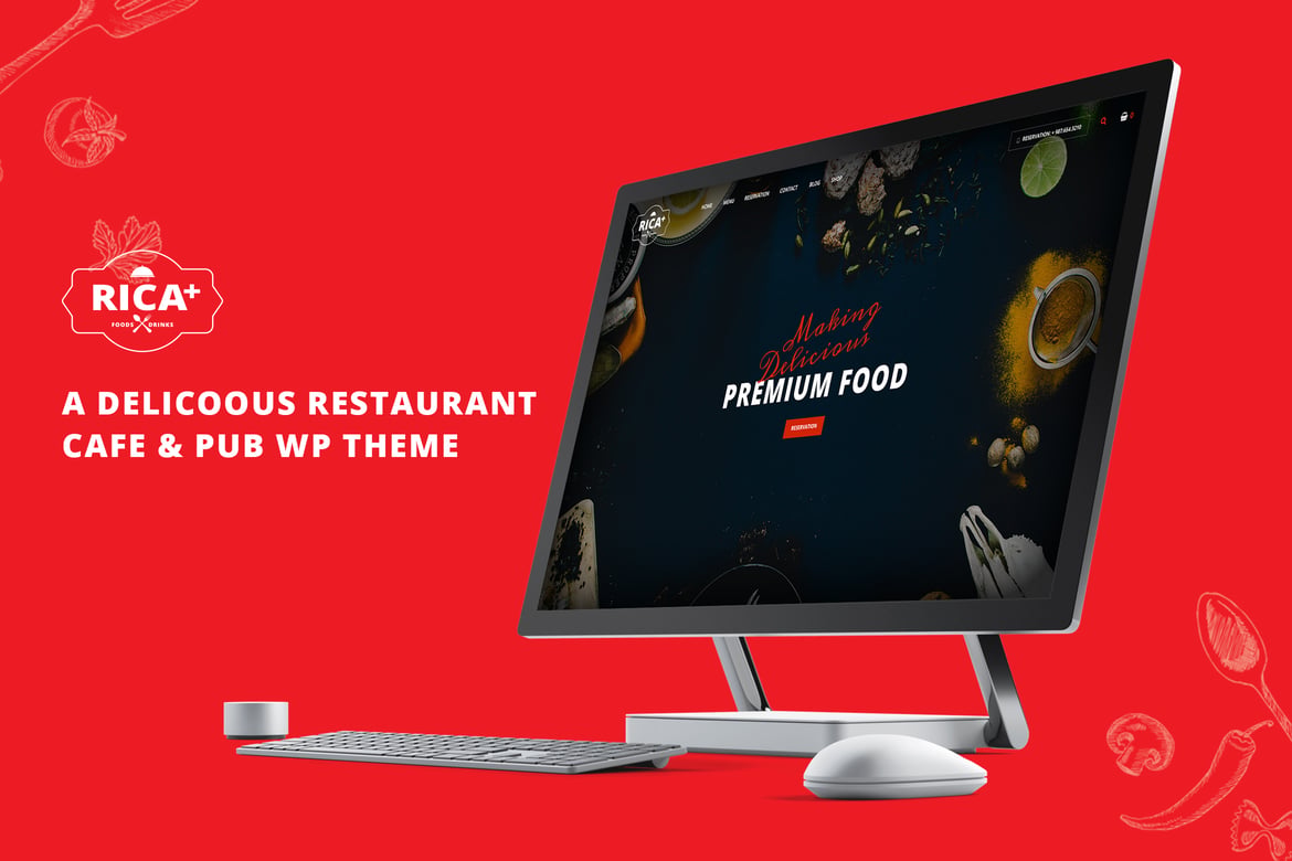 Rica Plus - Tema WordPress Menarik untuk Restoran, Kafe & Pub