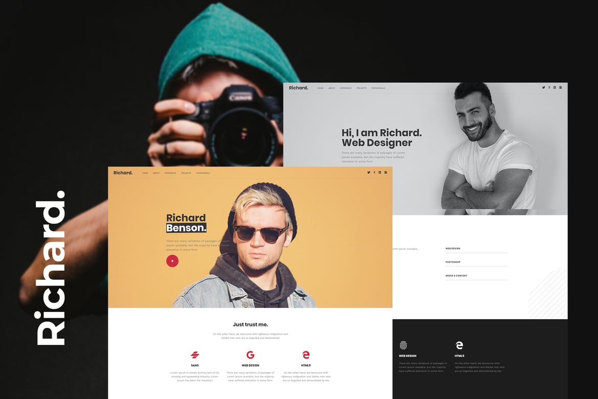 Richard - Tema WordPress Pribadi yang Kreatif dan Elegan
