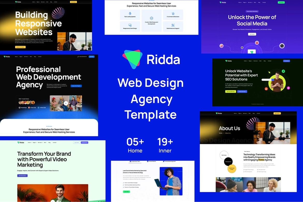 Ridda - Template Website Laravel untuk Agensi Desain Web